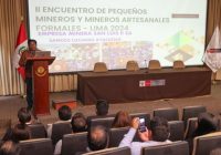 MINEM desarrolló II Encuentro de Pequeños Mineros y Mineros Artesanales Formales – Lima 2024