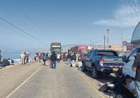 Arequipa: mineros informales bloquean Panamericana Sur exigiendo ampliación del Reinfo